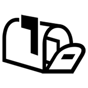 Émoji 📬 Boîte Aux Lettres Ouverte Drapeau Levé sur Microsoft Windows 8.0.
