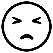 Emoji 😣 Faccina Perseverante su Microsoft Windows 8.0.