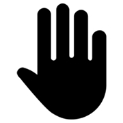 ✋ Emoji erhobene Hand Microsoft Windows 8.0.