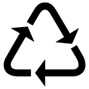 Emoji ♺ Simbolo di riciclaggio per materiali condivisi su Microsoft Windows 8.0.