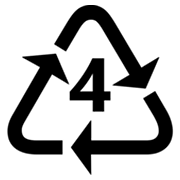 Émoji ♶ Symbole de recyclage du plastique type-4 sur Microsoft Windows 8.0.