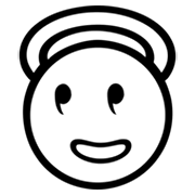 😇 Emoji Cara Sonriendo Con Aureola en Microsoft Windows 8.0.