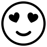 😍 Emoji lächelndes Gesicht mit herzförmigen Augen Microsoft Windows 8.0.