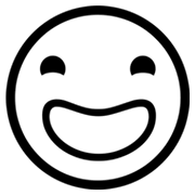 😃 Emoji Cara Sonriendo Con Ojos Grandes en Microsoft Windows 8.0.
