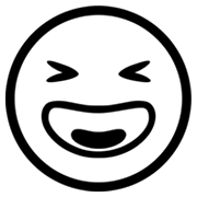 Emoji 😆 Sorriso A Bocca Aperta Con Occhi Chiusi su Microsoft Windows 8.0.
