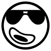 😎 Emoji Rosto Sorridente Com óculos Escuros na Microsoft Windows 8.0.