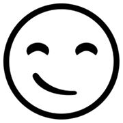 😏 Emoji selbstgefällig grinsendes Gesicht Microsoft Windows 8.0.