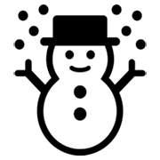 ☃️ Emoji Muñeco De Nieve Con Nieve en Microsoft Windows 8.0.