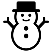 ⛄ Emoji Schneemann ohne Schneeflocken Microsoft Windows 8.0.