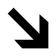 ↘️ Emoji Flecha Hacia La Esquina Inferior Derecha en Microsoft Windows 8.0.
