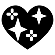 💖 Emoji Corazón Brillante en Microsoft Windows 8.0.