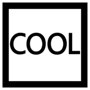 🆒 Emoji Wort „Cool“ in blauem Quadrat Microsoft Windows 8.0.