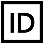 🆔 Emoji Großbuchstaben ID in lila Quadrat Microsoft Windows 8.0.