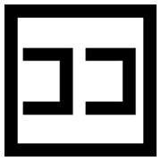 🈁 Emoji Ideograma Japonés Para «aquí» en Microsoft Windows 8.0.