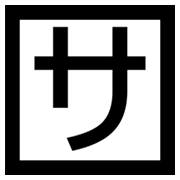 Emoji 🈂️ Ideogramma Giapponese Di “Costo Del Servizio” su Microsoft Windows 8.0.