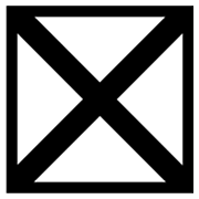 Emoji ⛝ Croce di Sant'Andrea nel quadrato su Microsoft Windows 8.0.