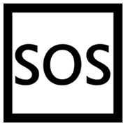 Emoji 🆘 Pulsante SOS su Microsoft Windows 8.0.