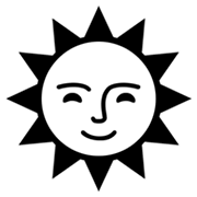 Émoji 🌞 Soleil Avec Visage sur Microsoft Windows 8.0.