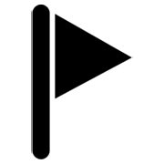 🚩 Emoji Bandera Triangular en Microsoft Windows 8.0.