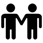 Émoji 👬 Deux Hommes Se Tenant La Main sur Microsoft Windows 8.0.