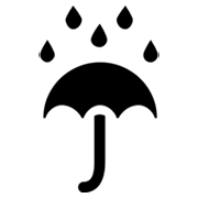 Émoji ☔ Parapluie Avec Gouttes De Pluie sur Microsoft Windows 8.0.