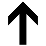 Emoji ⬆️ Freccia Rivolta Verso L’alto su Microsoft Windows 8.0.