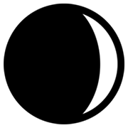 Emoji 🌒 Luna Crescente su Microsoft Windows 8.0.
