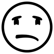 Emoji 😩 Faccina Esausta su Microsoft Windows 8.0.