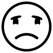 Emoji ☹️ Faccina Imbronciata su Microsoft Windows 8.0.