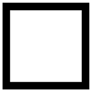 ⬜ Emoji großes weißes Quadrat Microsoft Windows 8.0.