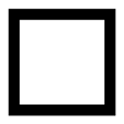 ◻️ Emoji mittelgroßes weißes Quadrat Microsoft Windows 8.0.