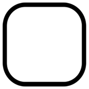 Emoji 🔳 Tasto Quadrato Nero Con Bordo Bianco su Microsoft Windows 8.0.