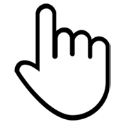 👆 Emoji Dorso Da Mão Com Dedo Indicador Apontando Para Cima na Microsoft Windows 8.0.