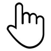 ☝️ Emoji nach oben weisender Zeigefinger von vorne Microsoft Windows 8.0.