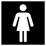Émoji 🚺 Symbole Toilettes Femmes sur Microsoft Windows 8.0.