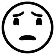 😟 Emoji Rosto Preocupado na Microsoft Windows 8.0.