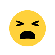 😧 Emoji Cara Angustiada en Microsoft Windows 8.1.