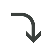 Emoji ⤵️ Freccia Curva In Basso su Microsoft Windows 8.1.