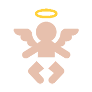 👼 Emoji Bebé ángel en Microsoft Windows 8.1.