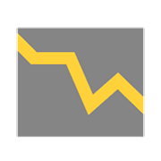 Emoji 📉 Grafico Con Andamento Negativo su Microsoft Windows 8.1.