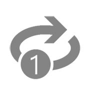 Emoji 🔂 Pulsante Di Ripetizione Della Riproduzione Di Una Traccia su Microsoft Windows 8.1.