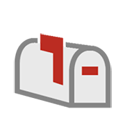 Emoji 📫 Cassetta Postale Chiusa Bandierina Alzata su Microsoft Windows 8.1.