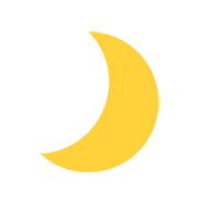 Émoji 🌙 Croissant De Lune sur Microsoft Windows 8.1.