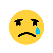 😢 Emoji weinendes Gesicht Microsoft Windows 8.1.