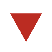 🔻 Emoji rotes Dreieck mit der Spitze nach unten Microsoft Windows 8.1.