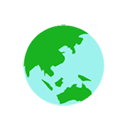 🌏 Emoji Globo Mostrando Ásia E Oceania na Microsoft Windows 8.1.