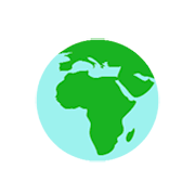 🌍 Emoji Globo Terráqueo Mostrando Europa Y África en Microsoft Windows 8.1.