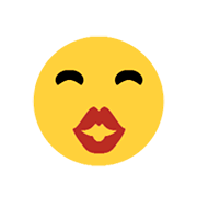 😘 Emoji Cara Lanzando Un Beso en Microsoft Windows 8.1.