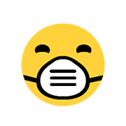 😷 Emoji Cara Con Mascarilla Médica en Microsoft Windows 8.1.