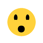 😮 Emoji Cara Con La Boca Abierta en Microsoft Windows 8.1.